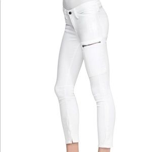 Helmut Lang white skinny jeans